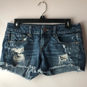 American Eagle Blue Denim Shorts